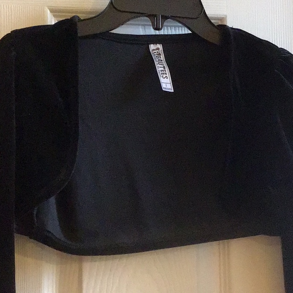 Velvet shrug